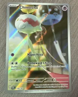 Pokemon TCG Chimecho 179/167 Illustration Rare Twilight Masquerade NM/M - Image 1