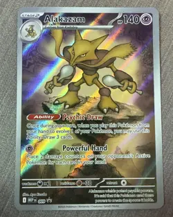 Alakazam - 009 Me: Mega Evolution Black Star Promo Holo Full Art Pokemon - NM - Image 1