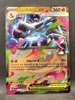 Mega Charizard X ex 013/094 (Double Rare) Me02: Phantasmal Flames Holo NM - Image 1