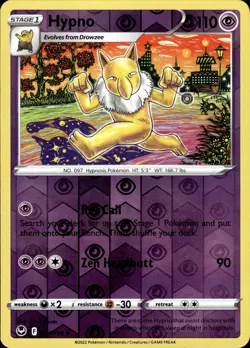 Hypno 061/195 Uncommon Silver Tempest Pokemon Reverse Holo Near Mint - Image 1