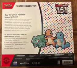 Nintendo Pokemon TCG Scarlet & Violet - 151 Poster Collection Box - 3 Packs 820650853166 - Image 2