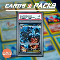 Carte Pokemon Mega-Dracaufeu X ex 125/094 ME02 Flammes Fantasmagoriques PSA 9 ✨ - Image 1