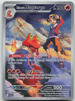 Ethan's Magcargo 222/217 Illustration Rare Ascended Heroes Pokemon Near Mint - Image 1