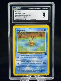 Psyduck #20 Black Star Pokemon League Promo 2000 CGC 9 💦 - Image 1