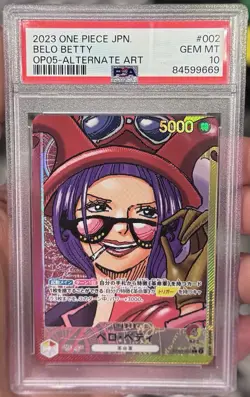 2023 One Piece Japanese Belo Betty Alternate Art PSA 10 Gem Mint #002 - Image 1