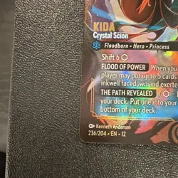 Disney Lorcana Kida, Crystal Scion 236/204 Foil Sapphire Character Card EN - Image 5