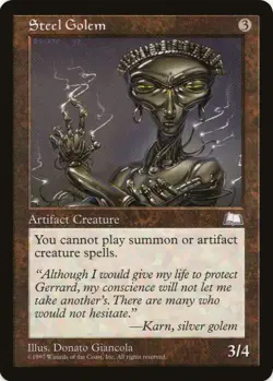 1 x Steel Golem - Weatherlight - LP - MTG - EOF - Image 1