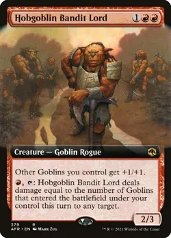 MTG Hobgoblin Bandit Lord Extended Art - Adventures in the Forgotten Realms NM - Image 1