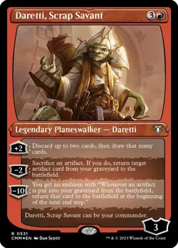 1x - Daretti, Scrap Savant - ETCHED FOIL #531 - Commander Masters - NM MTG - Image 1