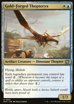 Gold-Forged Thopteryx - March of the Machine: The Aftermath | MTG Card - Image 3