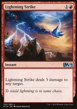 Lightning Strike - Core Set 2019 | MTG Card - Image 3