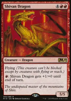 Shivan Dragon - Core Set 2019 | MTG Card - Image 3