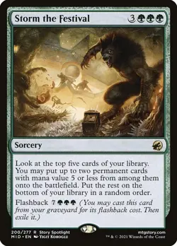 Storm the Festival - Innistrad: Midnight Hunt | MTG Card - Image 2