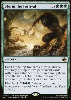 Storm the Festival - Innistrad: Midnight Hunt | MTG Card - Image 3