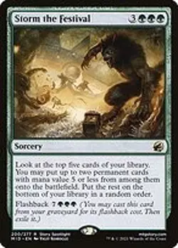 Storm the Festival - Innistrad: Midnight Hunt | MTG Card - Image 4