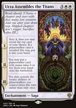 Urza Assembles the Titans - Dominaria United | MTG Card - Image 3