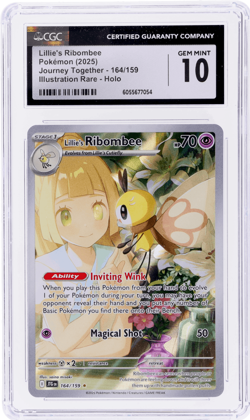 2025 Pokemon Scarlet and Violet Journey Together Lillie's Ribombee CGC 10 - Image 1
