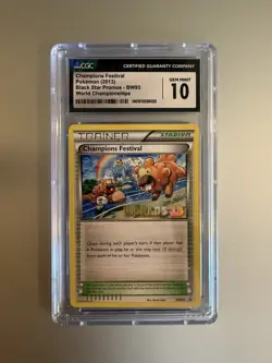 Pokemon Champions Festival BW95 World Championships 13 STAFF Promo CGC 10 - Image 1