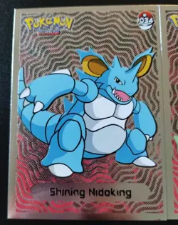 Shining Nidoking Nidoqueen Pokemon Infinity Shiny Set 2 Cards Holo Foil Peru - Image 2