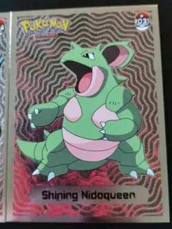 Shining Nidoking Nidoqueen Pokemon Infinity Shiny Set 2 Cards Holo Foil Peru - Image 3