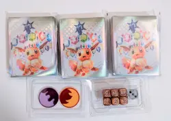 Pokemon Prismatic Evolutions - Eevee ETB Sleeves X3 Packs w/ Dice + Coins - Image 1