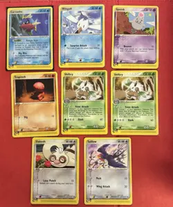 2003 Pokemon EX Sandstorm Non-Holo E Reader 8x LOT LP - Image 1