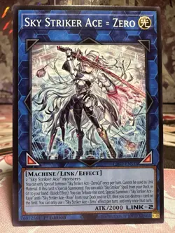 Sky Striker Ace = Zero L26D-ENS34 Common 1st Edition MINT+ YuGiOh - Image 1