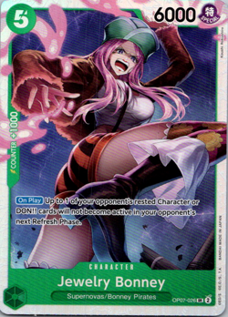 Jewelry Bonney OP07-026 SR 500 Years in the Future ONE PIECE Card Game Japanese - Image 1