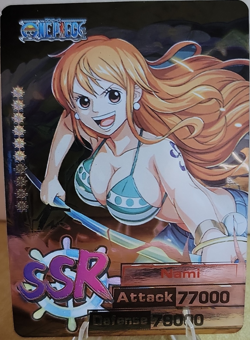One Piece One Piece CCG Nami SSR Super Rare Full Art Foil Attack 77000 Def 79000 - Image 1