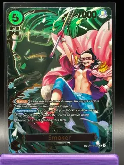 One Piece Smoker OP10-030 Super Rare Foil Punk Hazard Navy 7000 HP SP Banish - Image 1