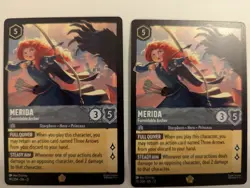 2x Disney Lorcana NEW wilds unknown LEGENDARY Merida - Formidable Archer 191/204 - Image 1