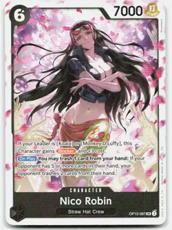Nico Robin OP12 OP12-087 SR One Piece Card NM - Image 1
