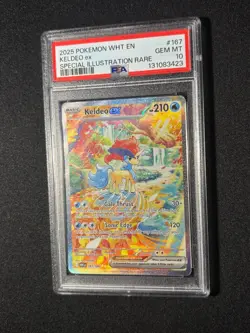 PSA 10 Keldeo EX 167/086 Pokemon White Flare Special Illustration Rare Card - Image 1