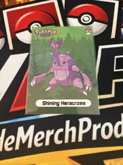 Rare Full Art 2024 SHINY Heracross POKEMON Card Johto Low Pop ⭐ - Image 1
