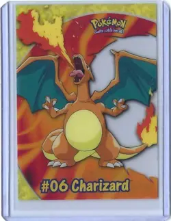 Pokemon Topps 2000 TV Animation Series 2 Clear Card #PC3 06 Charizard NEAR MINT - Image 1