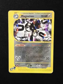 Magneton 22/147 Aquapolis Non-Holo Rare Pokemon Card TCG 2002 WoTC E-reader - Image 1