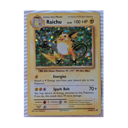 Pokemon Evolutions Raichu 36/108 Holo Rare 2016 TCG Card - Image 1