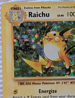 Pokemon Evolutions Raichu 36/108 Holo Rare 2016 TCG Card - Image 3