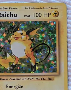 Pokemon Evolutions Raichu 36/108 Holo Rare 2016 TCG Card - Image 4