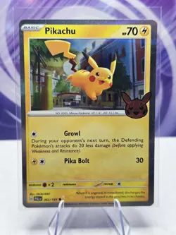 Pikachu 062/193 Trick Or Trade Holo Pokemon TCG 2023 Common Card NM - Image 1