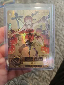 One Piece NAMI Foil Holo SSR HZ01093 GOLD Trading Card - Image 1