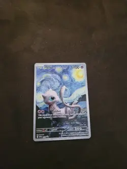 Pokemon Mew Starry Night Fanart Card - Image 1