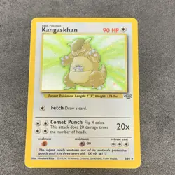 Kangaskhan Pokemon TCG 5/64 Holo Rare Jungle Pokemon Card DAMAGED CORNER - Image 1