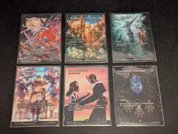 Magic MTG Final Fantasy - Lot of 6 Through The Ages FCA Borderless NM Cards - Image 1