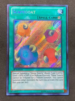 Scapegoat LCJW-EN066 Secret Rare 1st Edition YuGiOh Card NM - Image 1