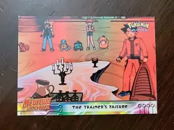 LP! 1999 Topps Pokemon Mewtwo Strikes Back THE TRAINER'S FAILURE Card #22 - Image 1