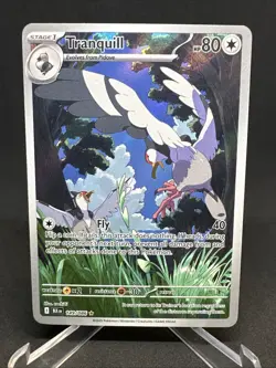 Pokemon TCG Tranquill 149/086 Illustration Rare Sv: Black Bolt NM Scarlet Card - Image 2