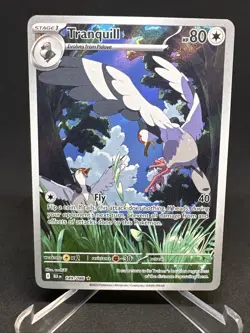 Pokemon TCG Tranquill 149/086 Illustration Rare Sv: Black Bolt NM Scarlet Card - Image 5