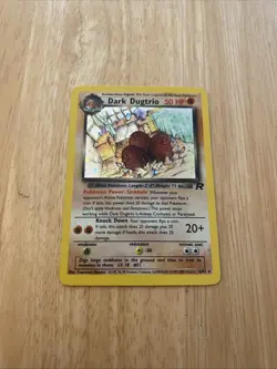 Dark Dugtrio 6/82 Team Rocket Holo Pokemon TCG Vintage Card - Image 2