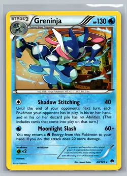 Greninja XY - BREAKpoint #40/122 Rare Pokemon Card - Image 1